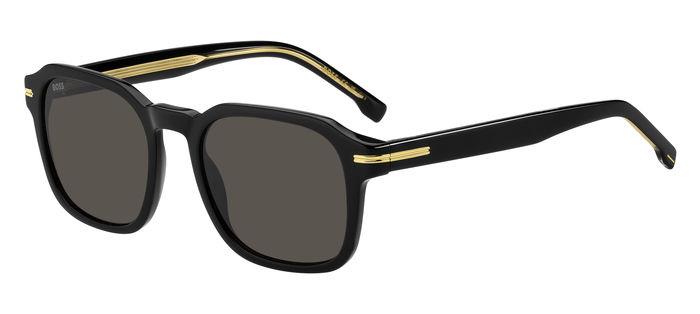 Hugo Boss Uomo Boss 1627/S 807/Ir Occhiali Da Sole Acetato Nero Grigio Squadrata