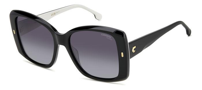 Carrera Donna Carrera 3030/S 80S/Wj Occhiali Da Sole Acetato Nero Grigio Squadrata Polarizzata Sfumato