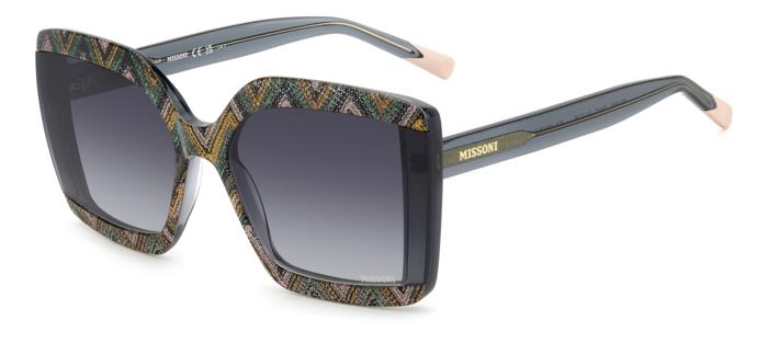 Missoni Donna Mis 0186/S Rgk/9O Occhiali Da Sole Acetato Grigio Grigio Squadrata  Sfumato