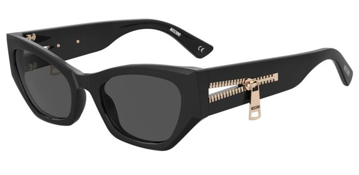 Moschino Donna Mos159/S 807/Ir Occhiali Da Sole Acetato Nero Grigio Cat Eye