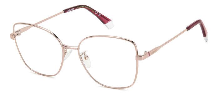 Polaroid Donna Pld D521/G 35J Montature Da Vista Metallo Oro  Farfalla