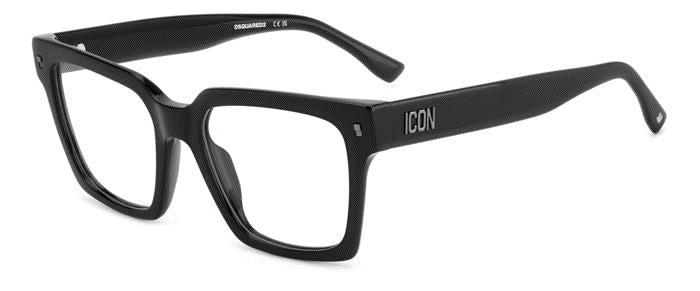 Dsquared2 Donna Icon 0019 807 Montature Da Vista Acetato Nero  Squadrata