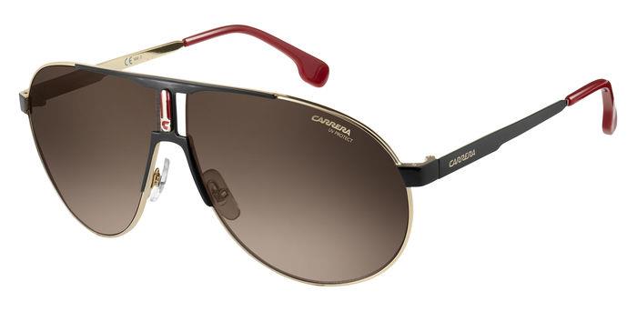 Carrera Unisex Carrera 1005/S 2M2/Ha Occhiali Da Sole Metallo Oro Marrone Pilot  Sfumato
