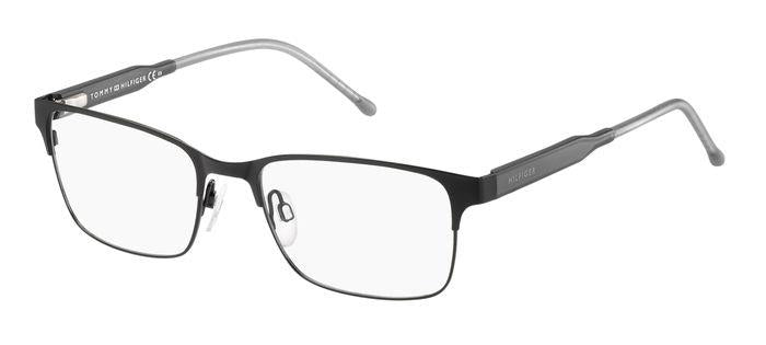 Tommy Hilfiger Uomo Th 1396 J29 Montature Da Vista Acciaio Nero  Squadrata