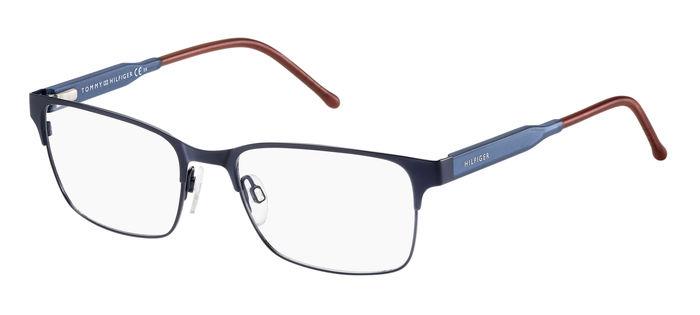 Tommy Hilfiger Uomo Th 1396 R1W Montature Da Vista Acciaio Blu  Squadrata