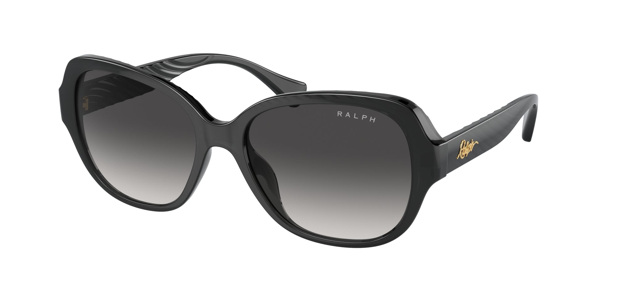 Ralph Lauren Donna Ra5316U  61578G Occhiali Da Sole Iniettato Grigio Grigio Rotonda Normale Sfumato