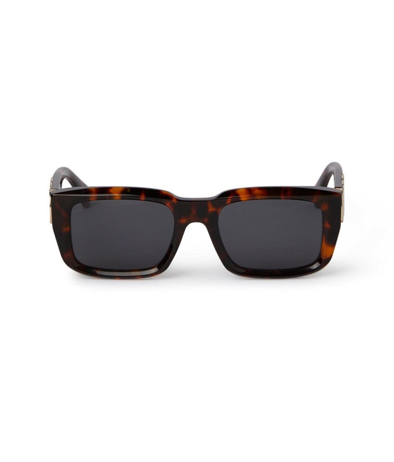 Off-White Unisex Oeri125 Hays 6007 Havana Occhiali Da Sole Acetato Havana Grigio Squadrata Normale