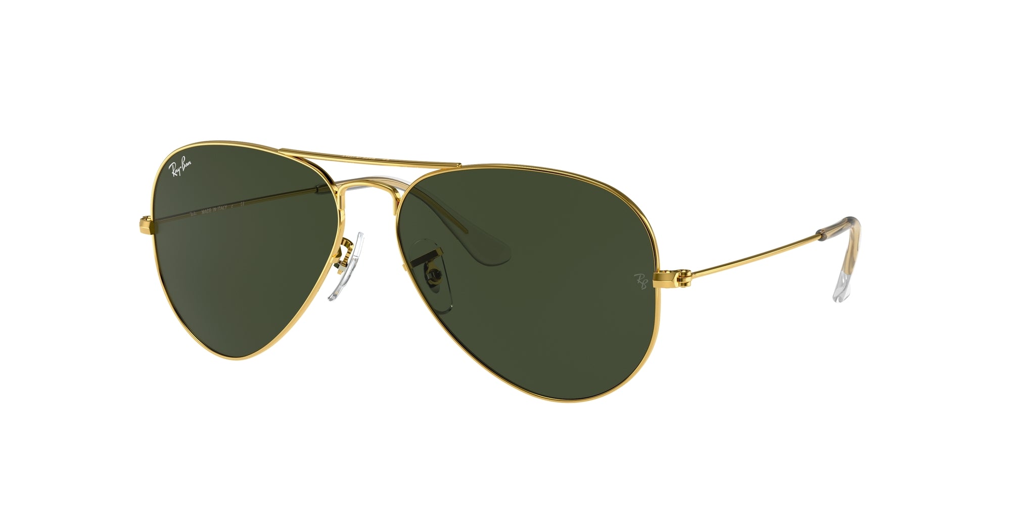 Ray - Ban Unisex Rb3025 Aviator W3234 Occhiali Da Sole Metallo Oro G15 Pilot Normale
