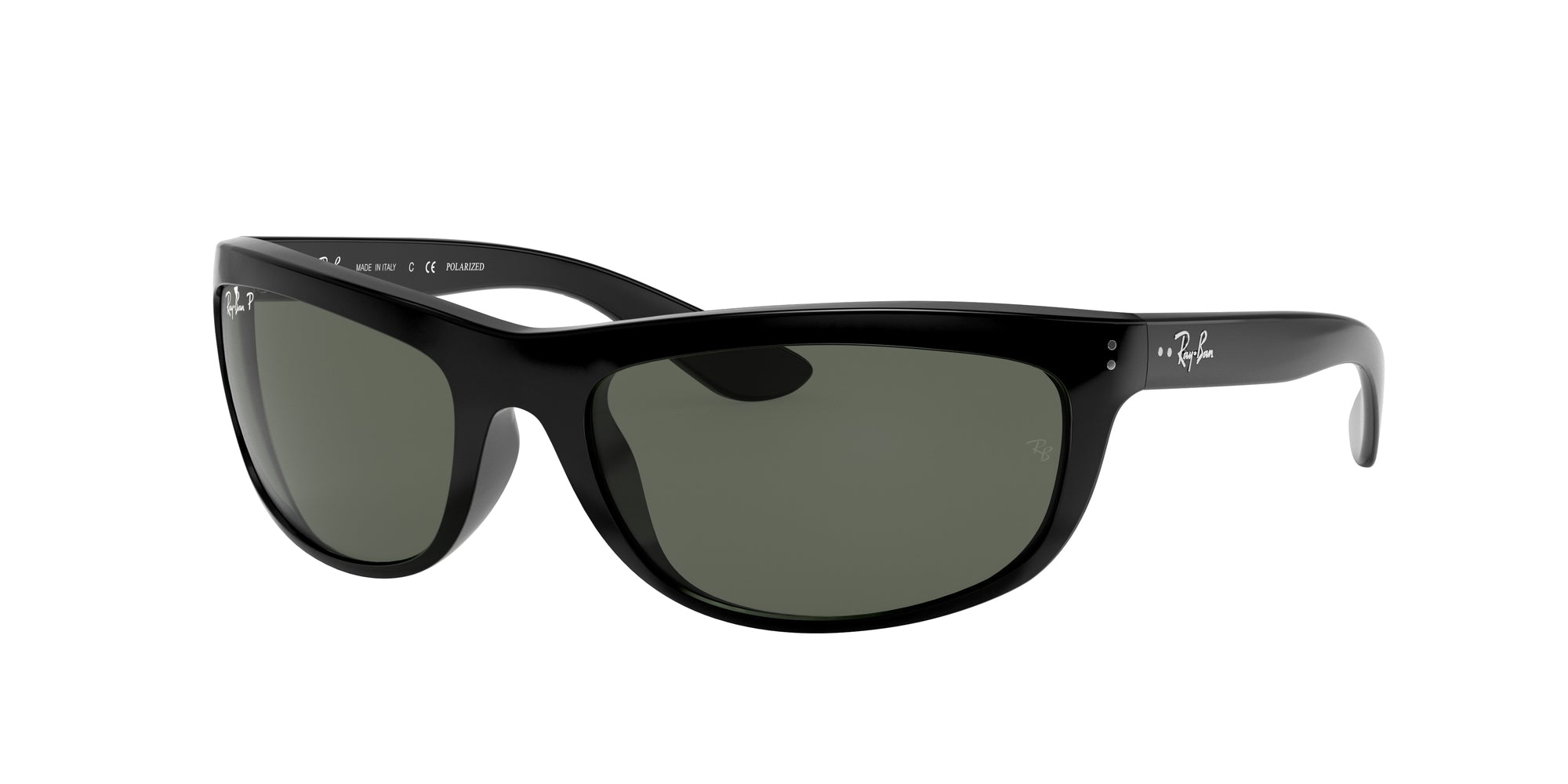 Ray - Ban Uomo Rb4089 Balorama 601/58 Occhiali Da Sole Iniettato Nero G15 Squadrata Polarizzata