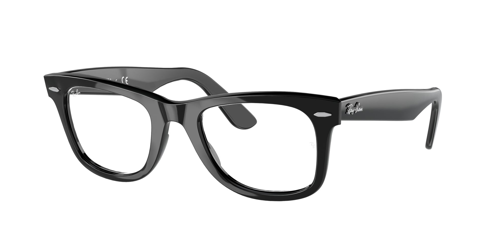 Ray - Ban Unisex Rx5121 Wayfarer 2000 Montature Da Vista Acetato Nero Trasparente Squadrata Normale