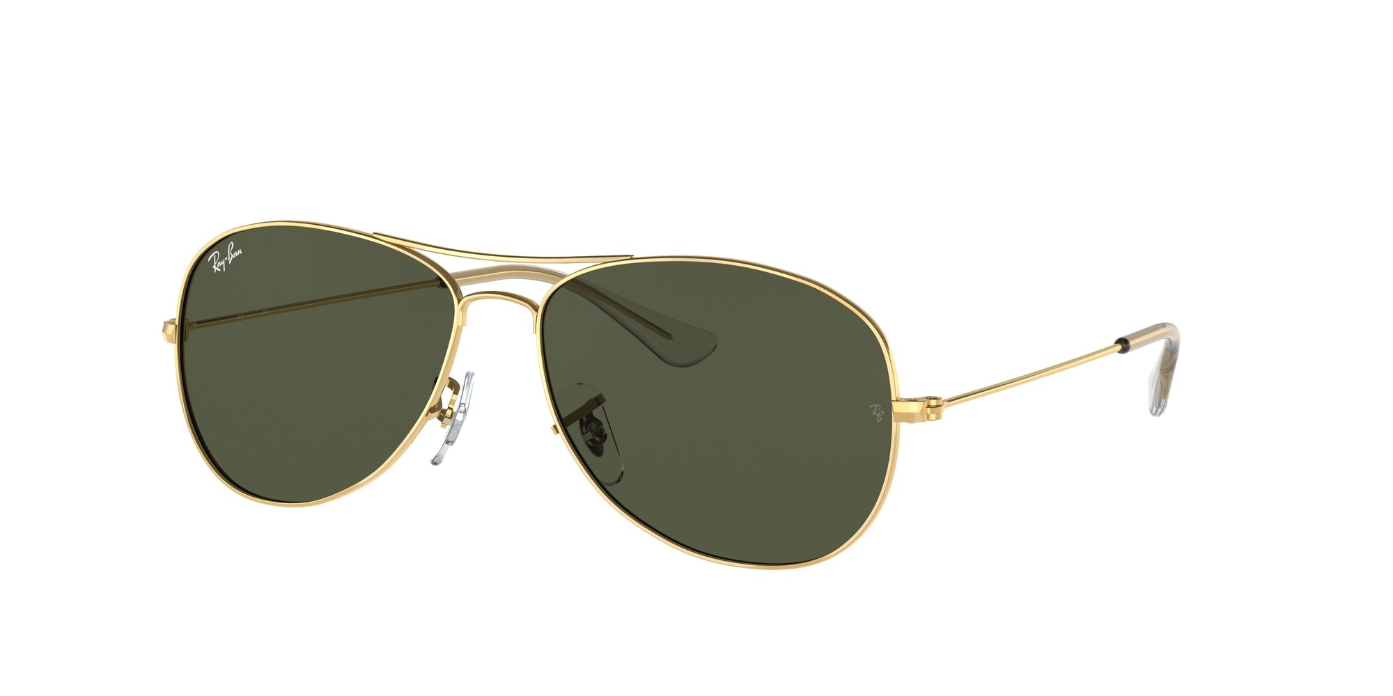 Ray - Ban Uomo Rb3362 Cockpit 001 Occhiali Da Sole Metallo Oro G15 Pilot Normale