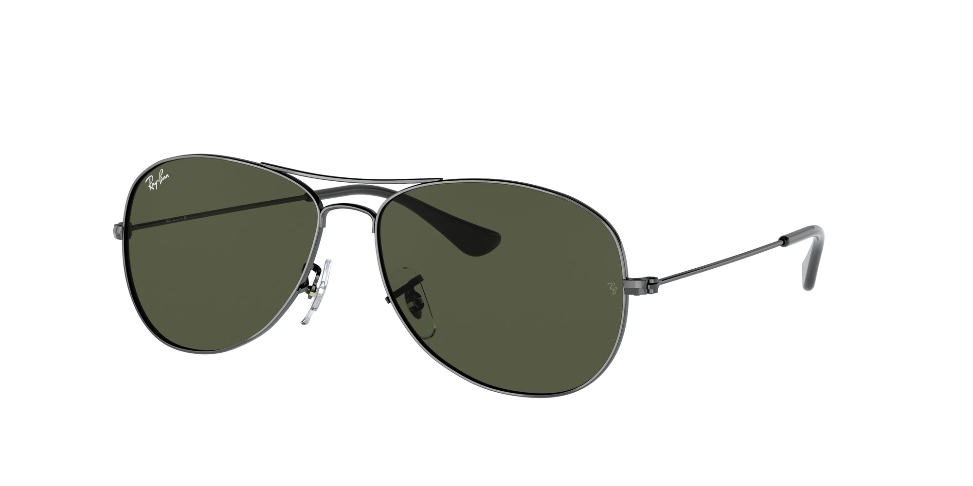 Ray - Ban Uomo Rb3362 Cockpit 004 Occhiali Da Sole Metallo Grigio G15 Pilot Normale