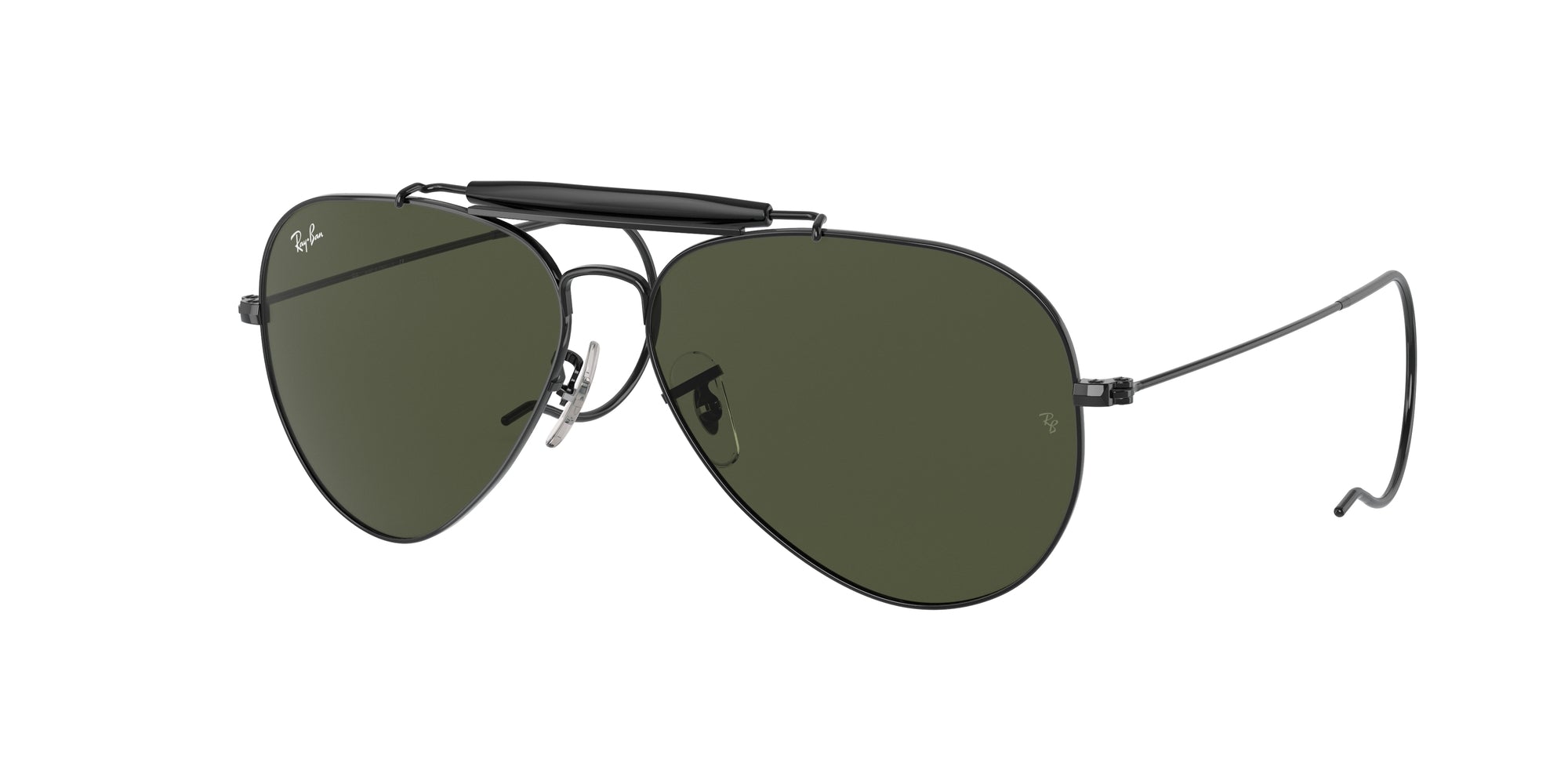 Ray - Ban Unisex Rb3030 Outdoorsman I L9500 Occhiali Da Sole Metallo Nero G15 Pilot Normale