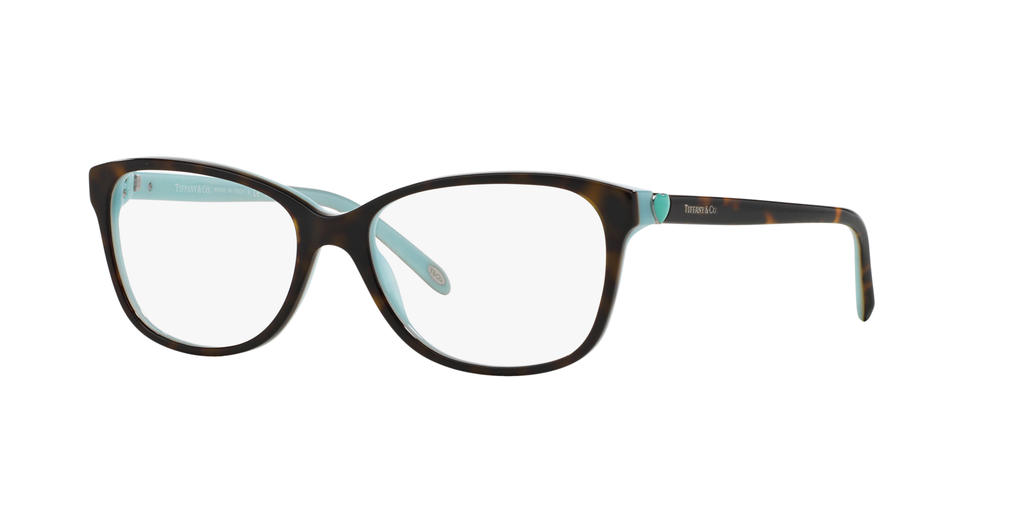 Tiffany Donna Tf2097  8134 Montature Da Vista Acetato Tartaruga Trasparente Squadrata Normale