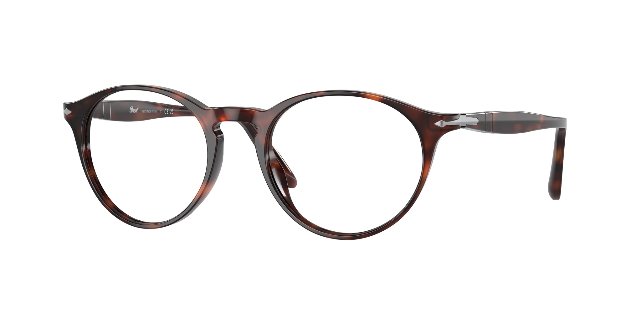 Persol Uomo Po3092V  9015 Montature Da Vista Acetato Tartaruga Trasparente Pantos Normale