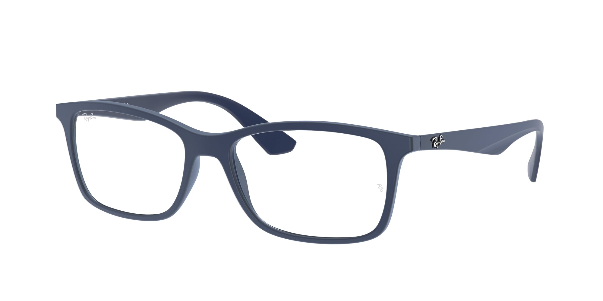 Ray - Ban Unisex Rx7047  5450 Montature Da Vista Iniettato Blu Trasparente Squadrata Normale