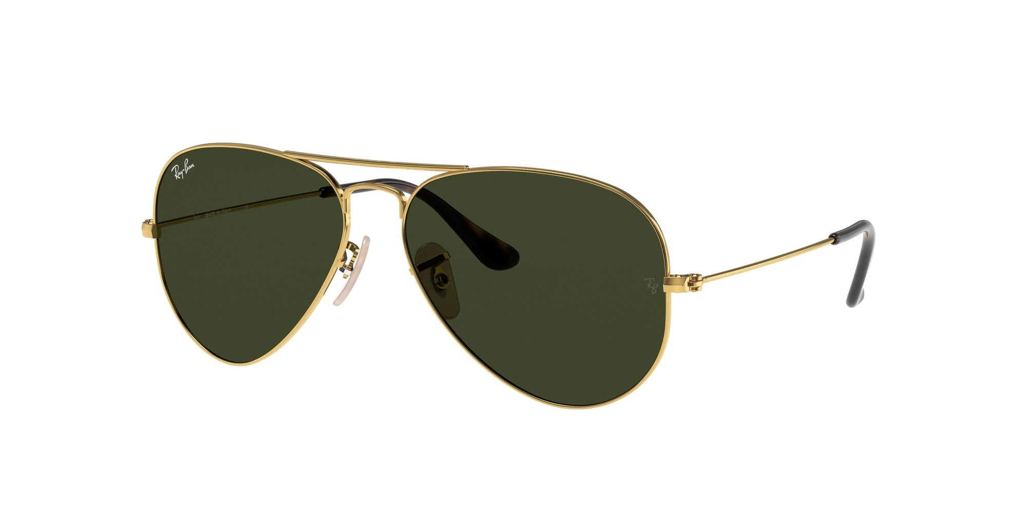 Ray - Ban Unisex Rb3025 Aviator 181 Occhiali Da Sole Metallo Oro G15 Pilot Normale