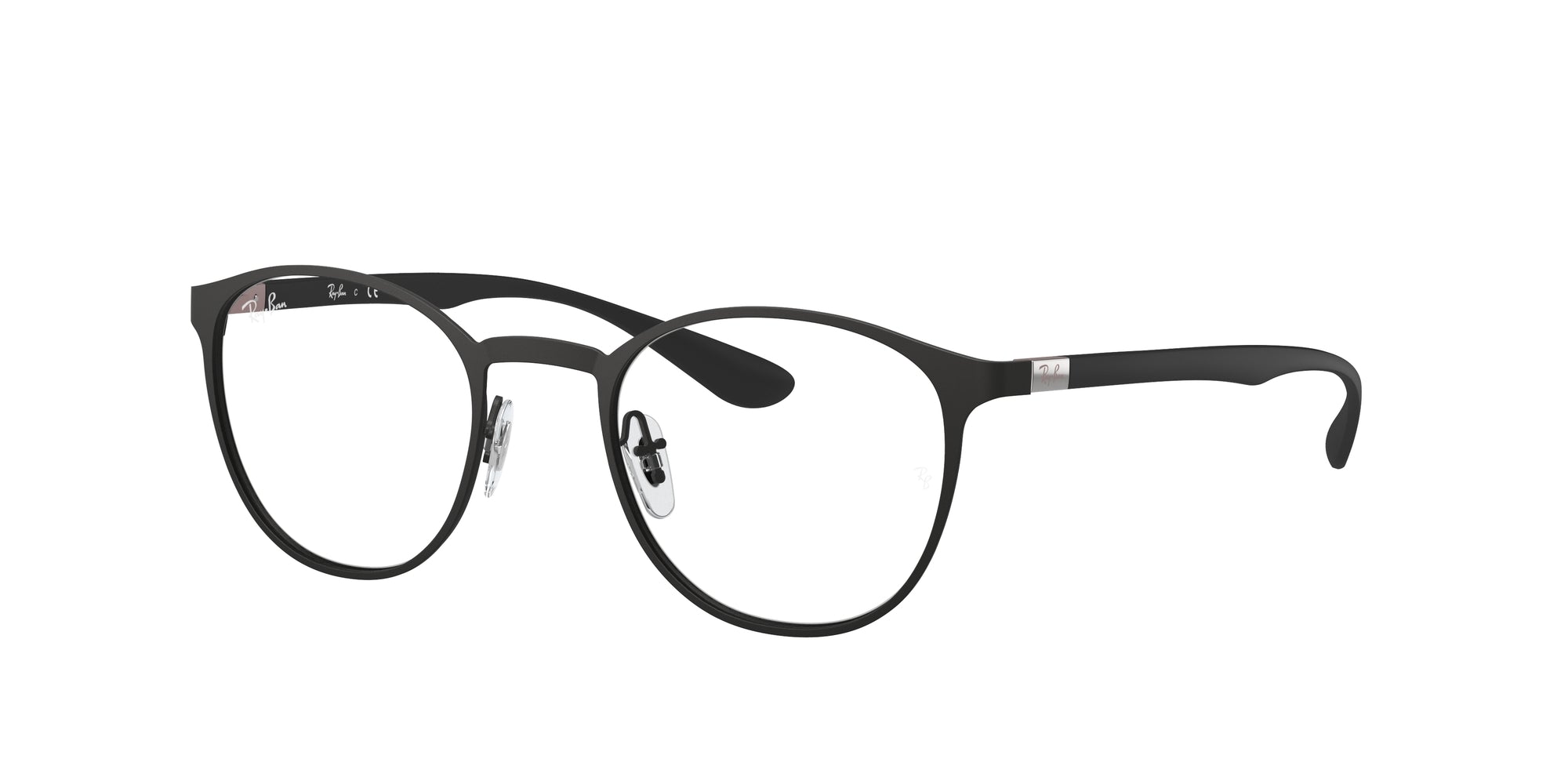 Ray - Ban Unisex Rx6355 2503 Montature Da Vista Metallo Nero Trasparente Pantos Normale