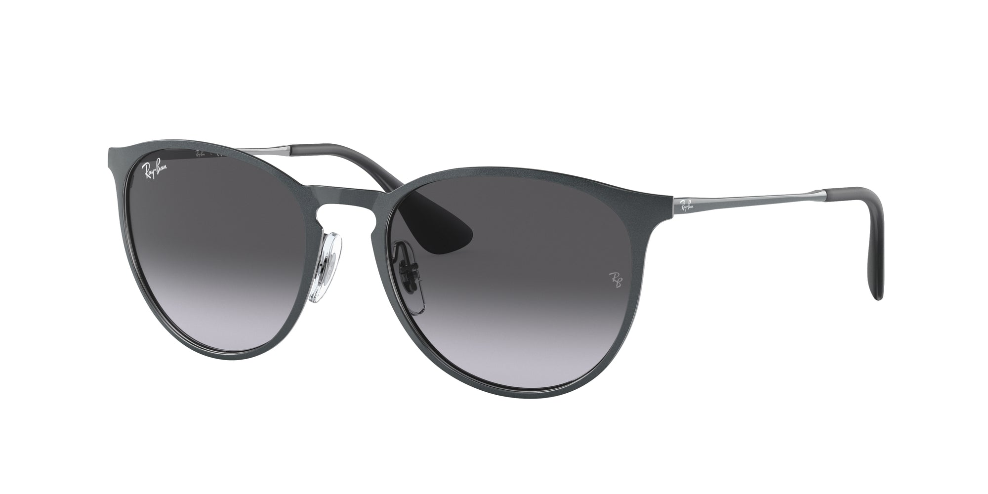 Ray - Ban Donna Rb3539 Erika Metal 192/8G Occhiali Da Sole Metallo Grigio Grigio Pantos Normale Sfumato