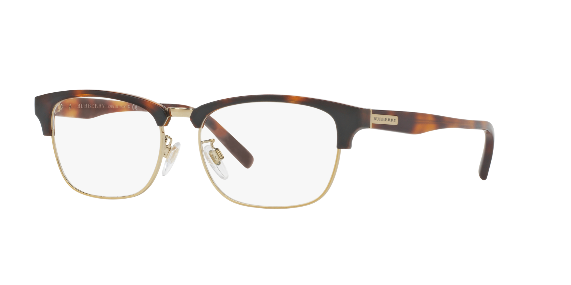 Burberry Uomo Be2238D  3316 Montature Da Vista Nylon Marrone Trasparente Squadrata Normale