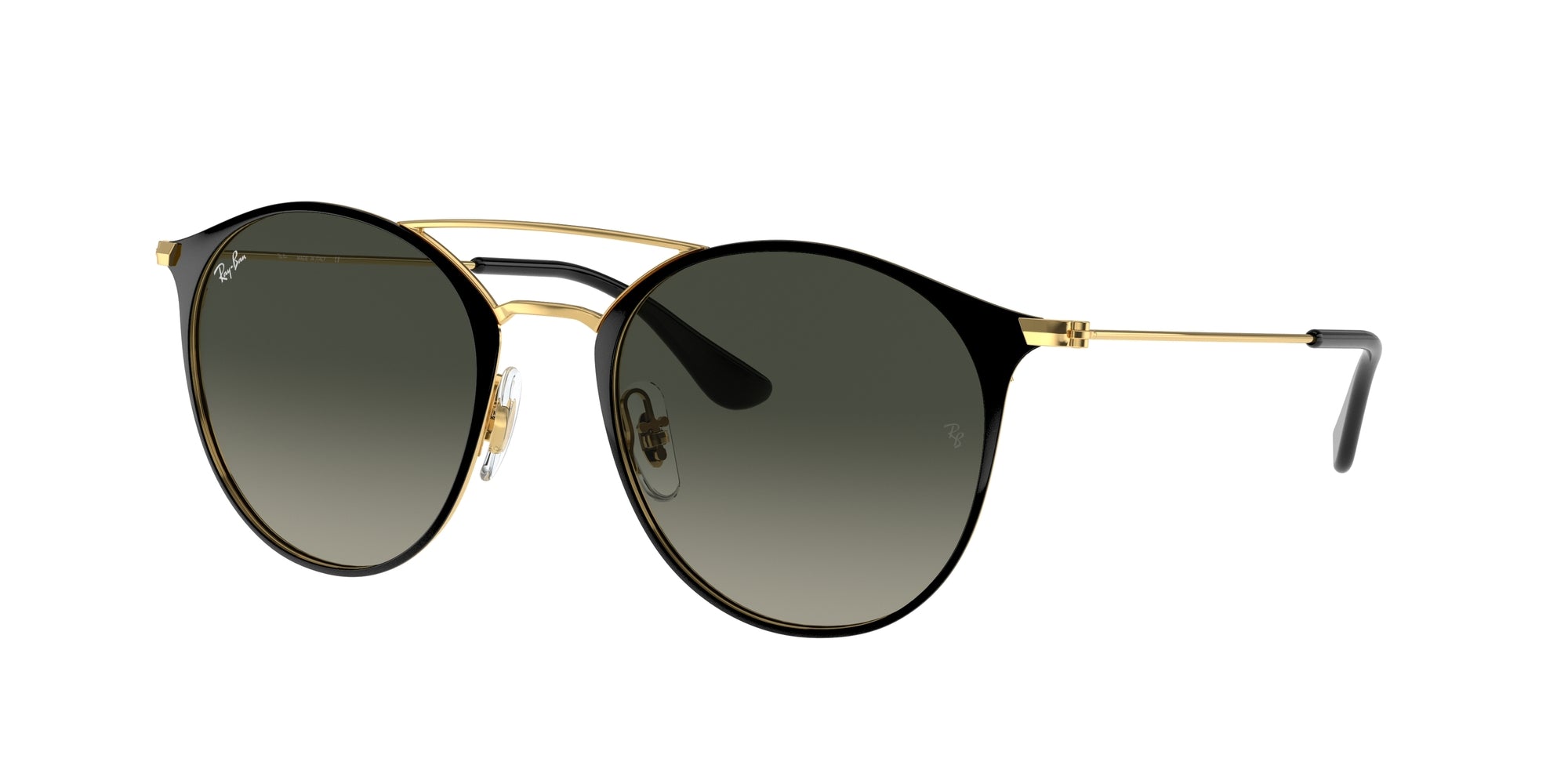 Ray - Ban Unisex Rb3546  187/71 Occhiali Da Sole Metallo Nero Grigio Pantos Normale Sfumato
