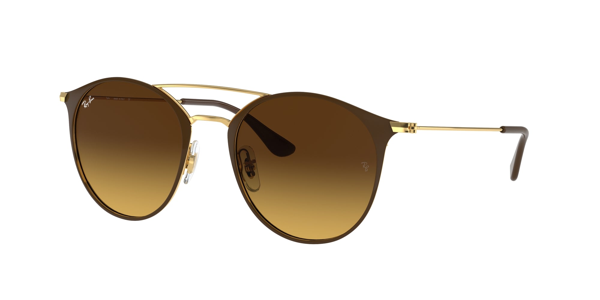 Ray - Ban Unisex Rb3546  900985 Occhiali Da Sole Metallo Marrone Marrone Pantos Normale Sfumato