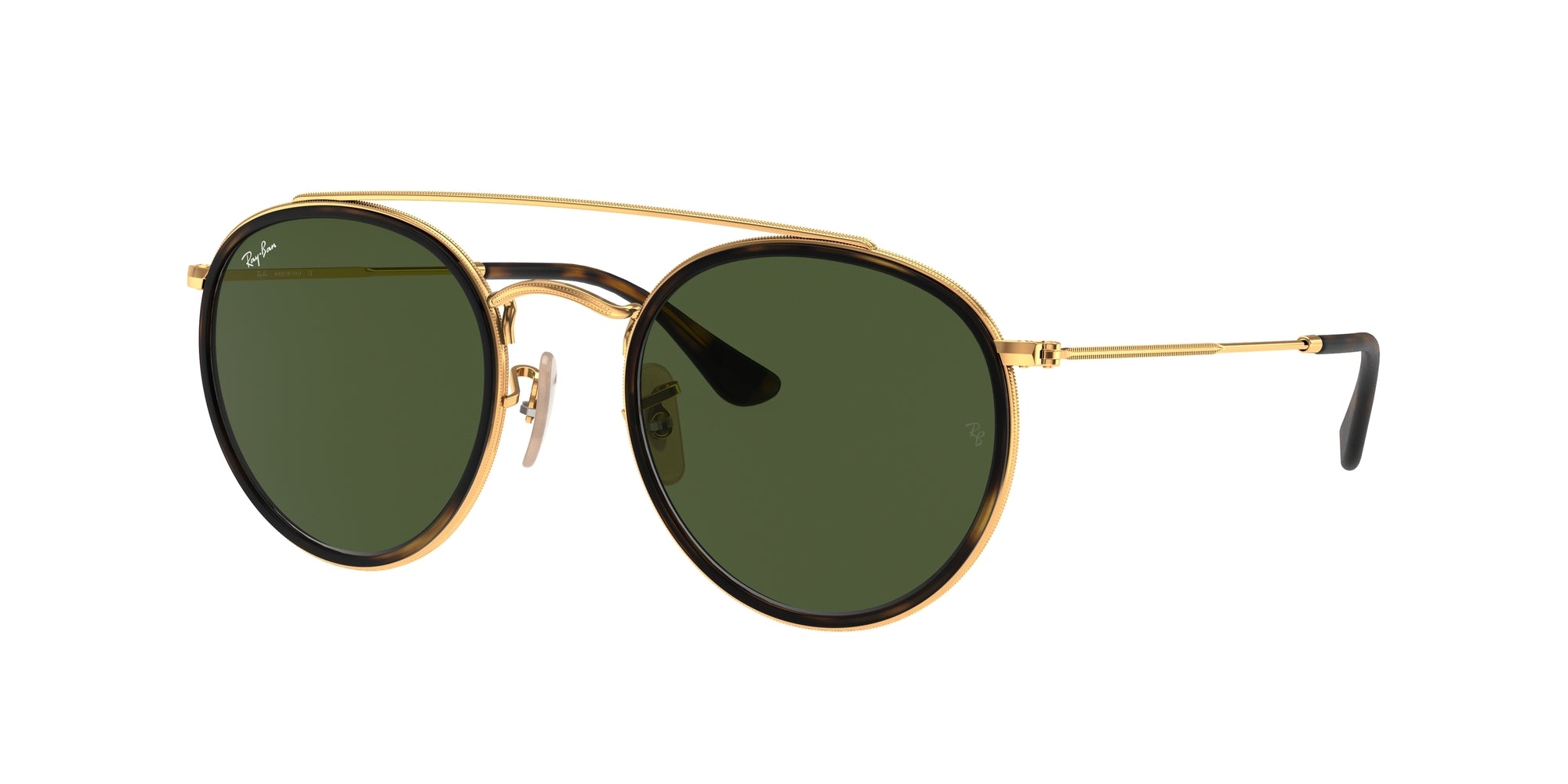 Ray - Ban Unisex Rb3647N  001 Occhiali Da Sole Metallo Oro G15 Rotonda Normale