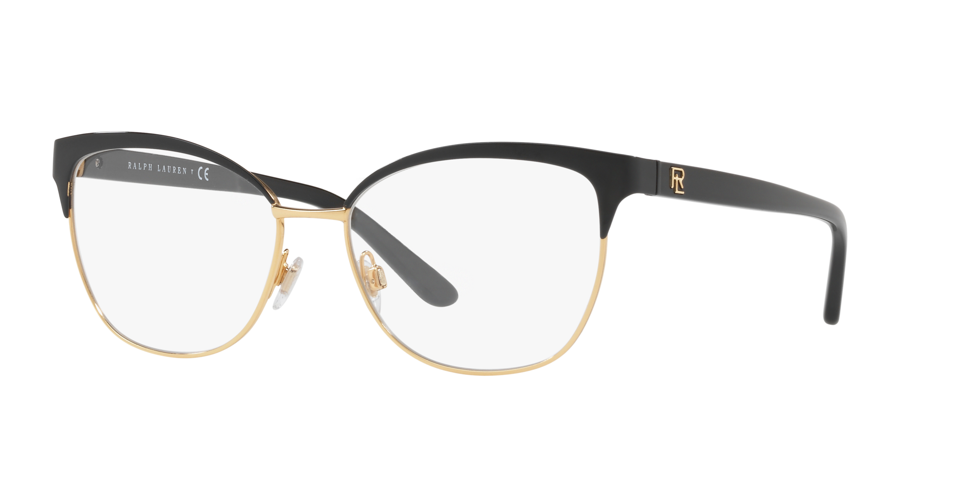 Ralph Lauren Donna Rl5099 9003 Montature Da Vista Metallo Nero Trasparente Cat Eye Normale