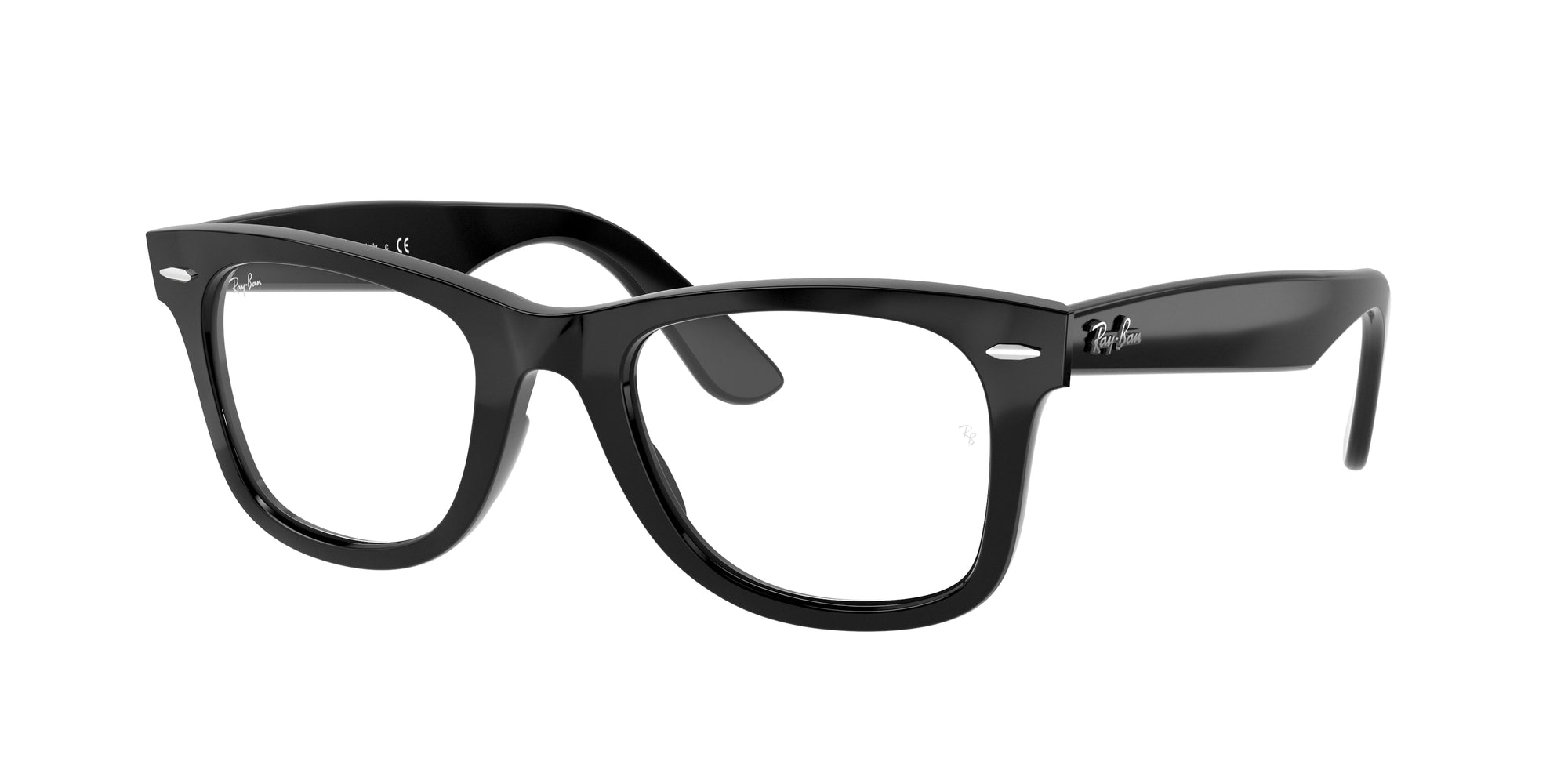 Ray - Ban Unisex Rx4340V Wayfarer Ease 2000 Montature Da Vista Acetato Nero Trasparente Squadrata Normale