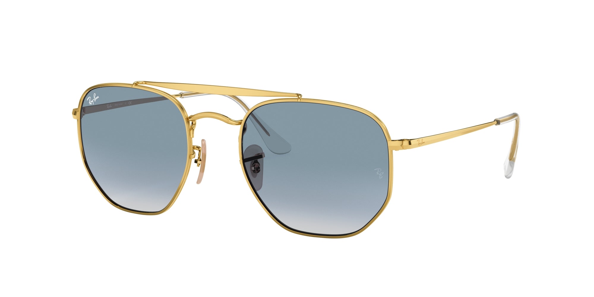 Ray - Ban Unisex Rb3648 The Marshal 001/3F Occhiali Da Sole Metallo Oro  Squadrata Normale