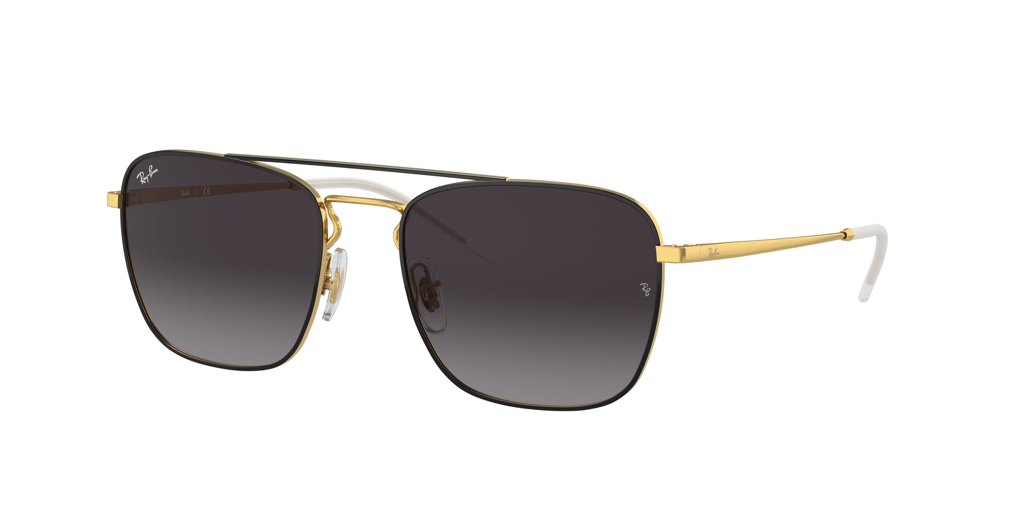Ray - Ban Uomo Rb3588  90548G Occhiali Da Sole Metallo Nero Grigio Squadrata Normale
