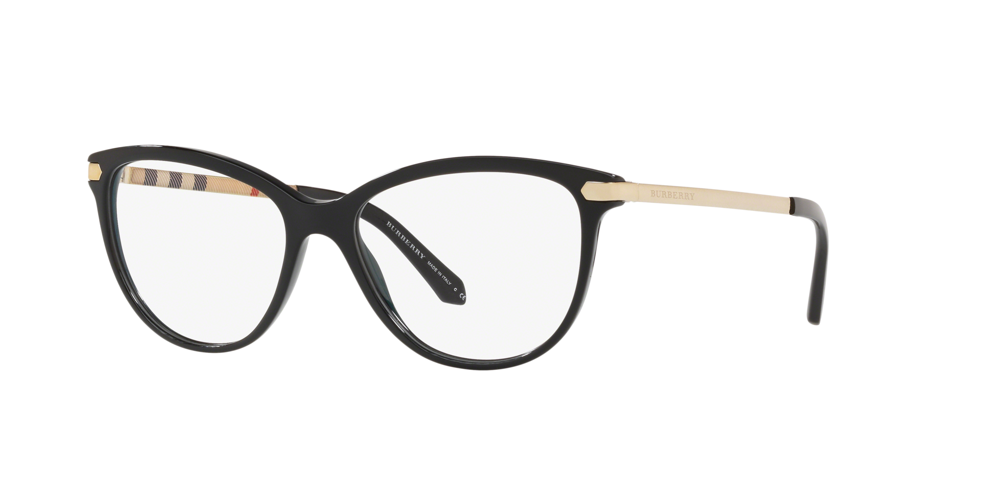 Burberry Donna Be2280  3001 Montature Da Vista Acetato Nero Trasparente Squadrata Normale