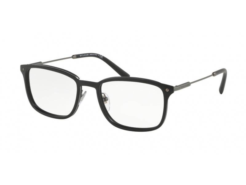 Bulgari Uomo Bv1101 195 Montature Da Vista Outlet Metallo Nero  Squadrata