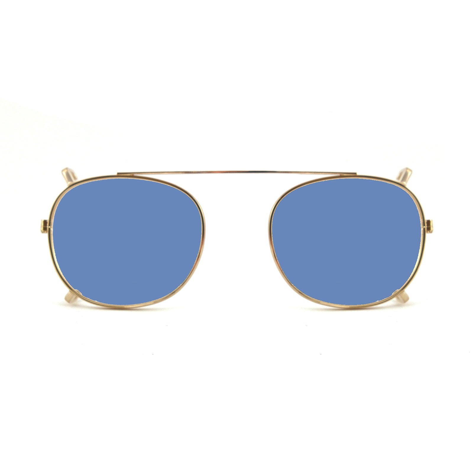 Xlab Unisex Clip-On 01 Oro/Azzurro Polarizzato Per 8004 Stile Moscot Calibro 48Mm Clip On Acetato Oro Azzurro Pantos Polarizzata