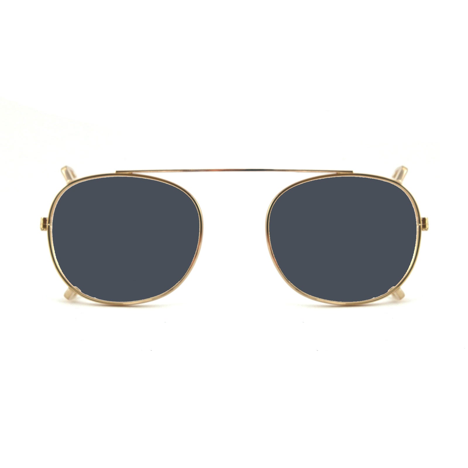 Xlab Unisex Clip-On 01 Oro/Fumo Polarizzato Per 8004 Stile Moscot Calibro 48Mm Clip On Acetato Oro Fumo Pantos Polarizzata