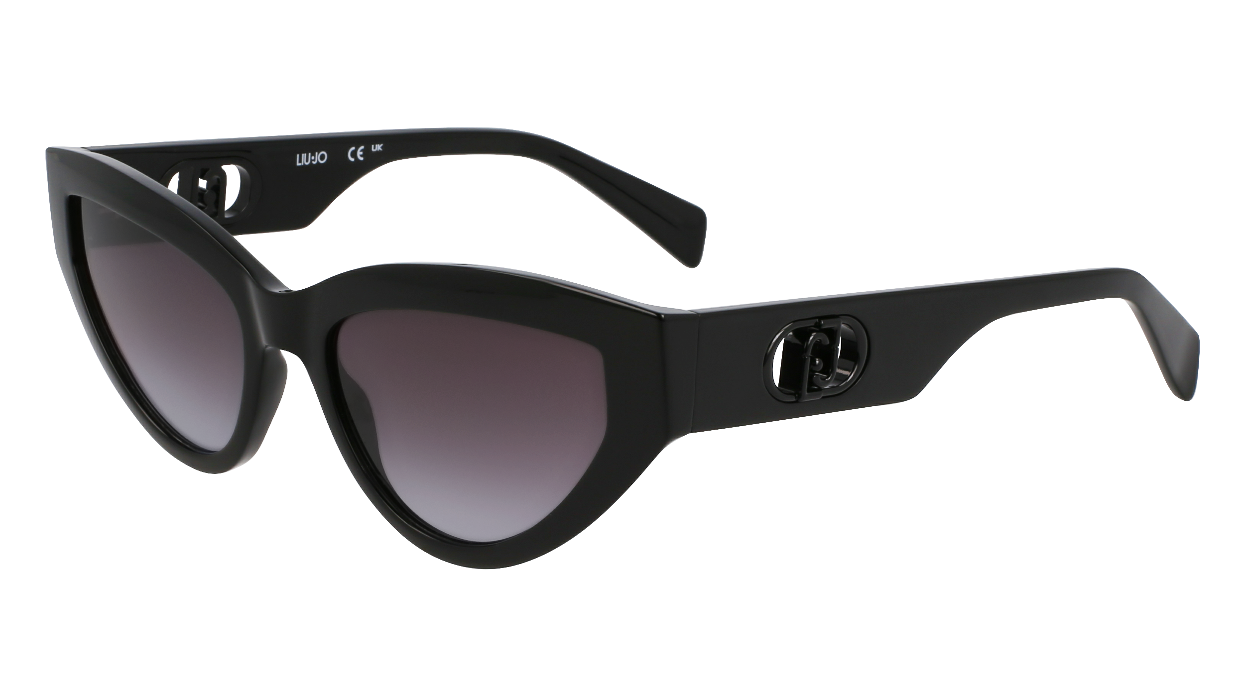 Liu Jo Donna Lj800S 001 Occhiali Da Sole Bio-Iniettato Nero Grigio Cat Eye Normale Sfumato