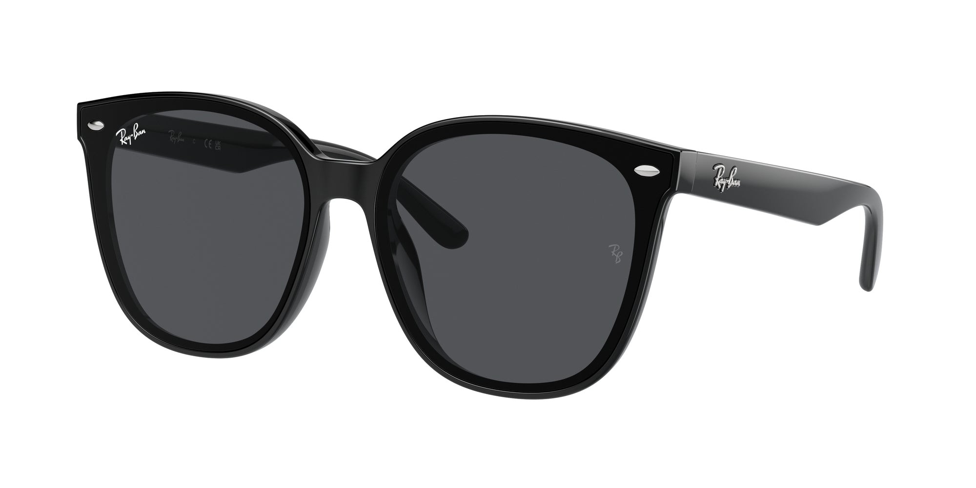 Ray - Ban Unisex Rb4423D  601/87 Occhiali Da Sole Iniettato Nero Grigio Squadrata Normale