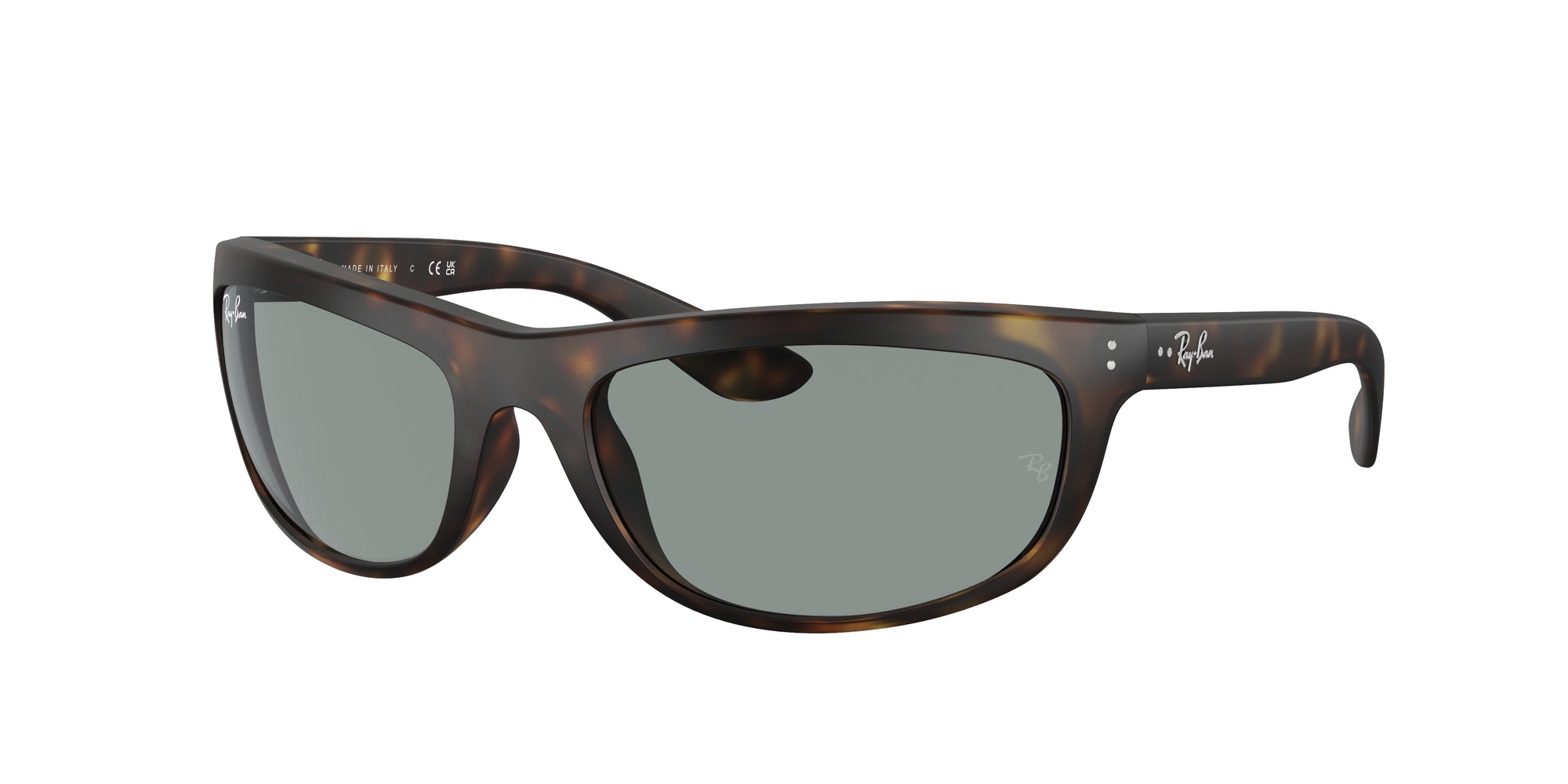 Ray - Ban Uomo Rb4089 Balorama 894/56 Occhiali Da Sole Nylon Tartaruga Blu Squadrata Normale
