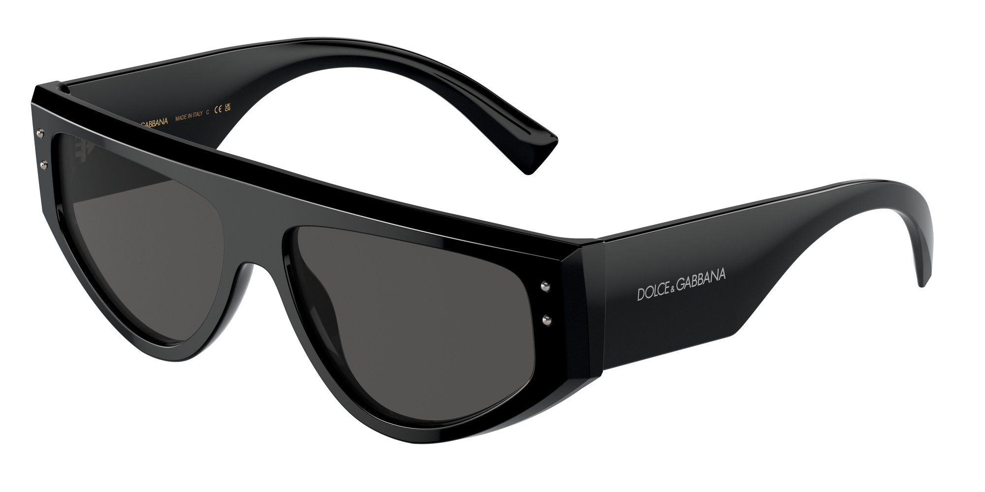 Dolce & Gabbana Uomo Dg4461  501/87 Occhiali Da Sole Acetato Nero Grigio Squadrata Normale