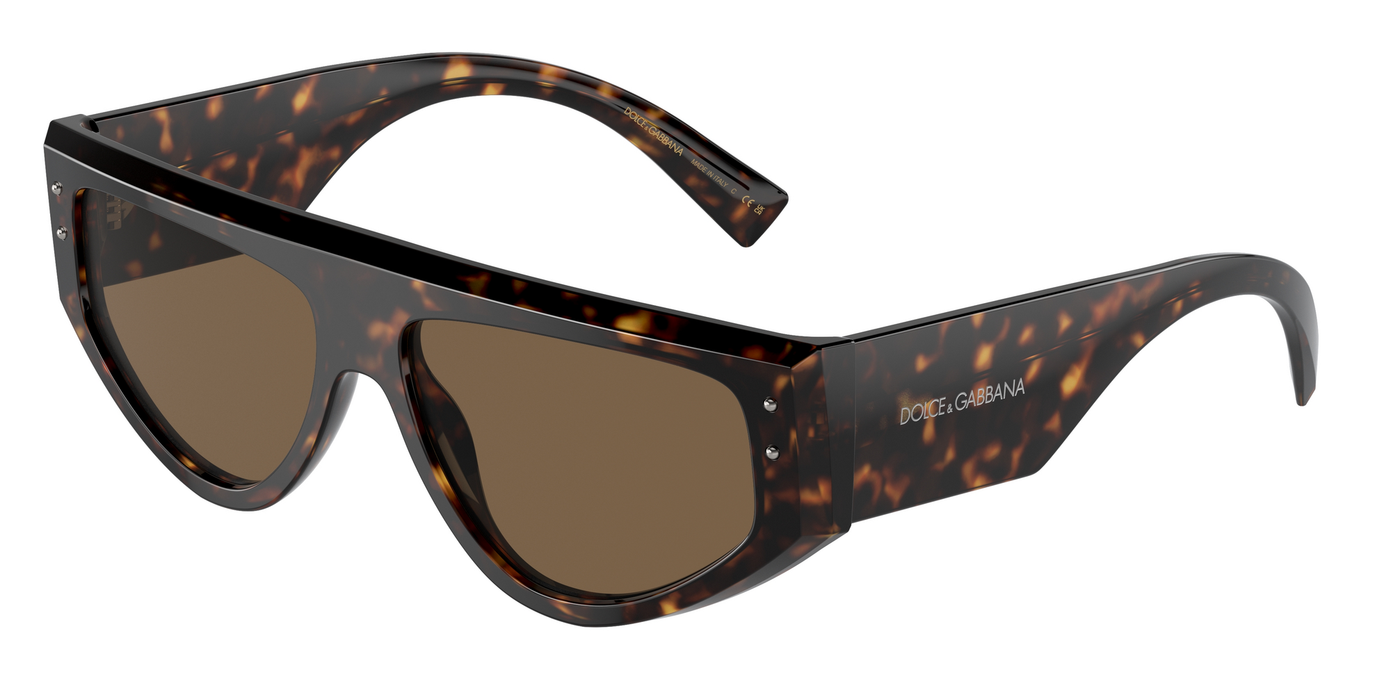 Dolce & Gabbana Uomo Dg4461  502/73 Occhiali Da Sole Acetato Tartaruga Marrone Squadrata Normale