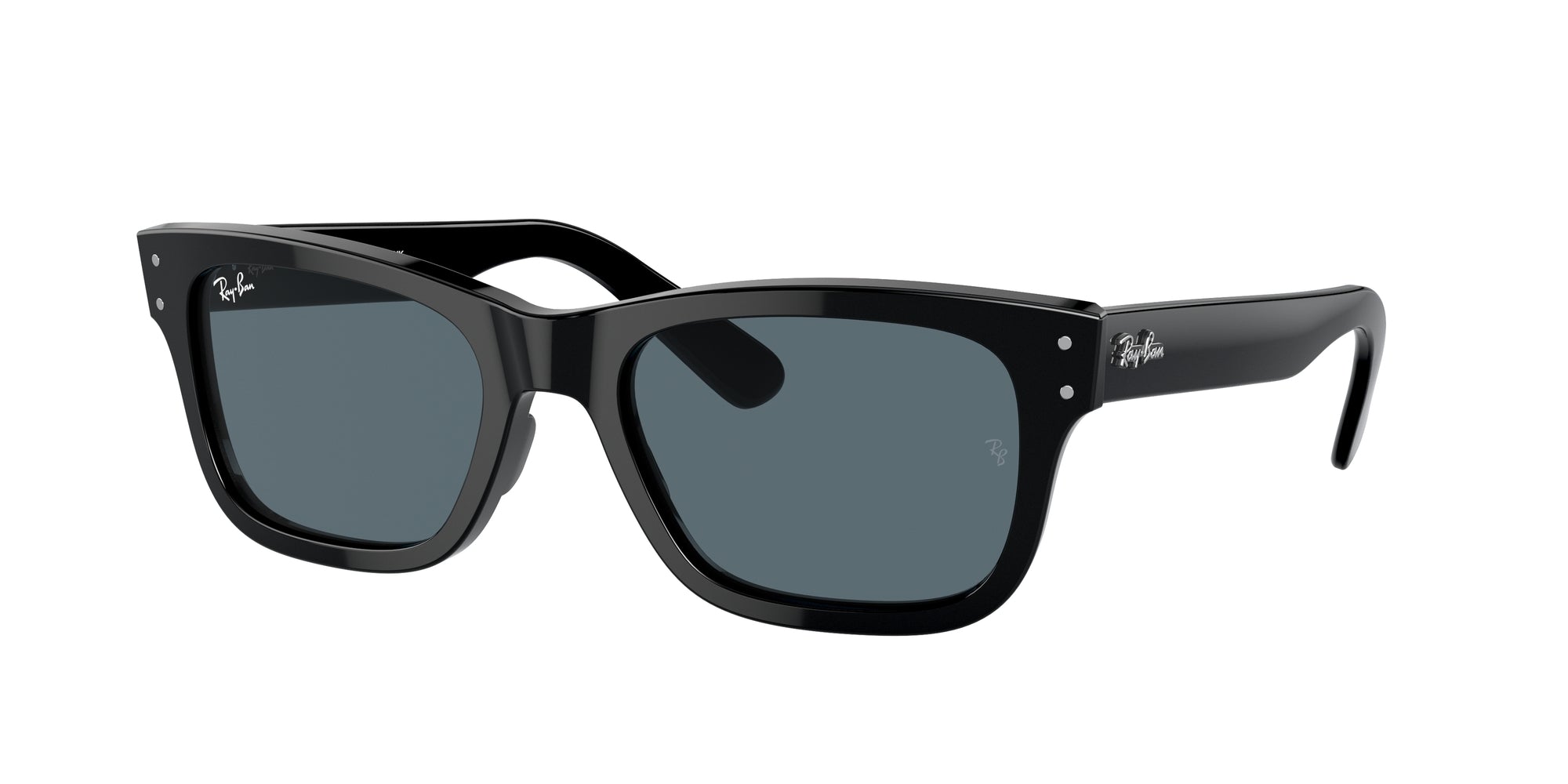 Ray - Ban Uomo Rb2283 Mr Burbank 901/R5 Occhiali Da Sole Acetato Nero Blu Squadrata Normale