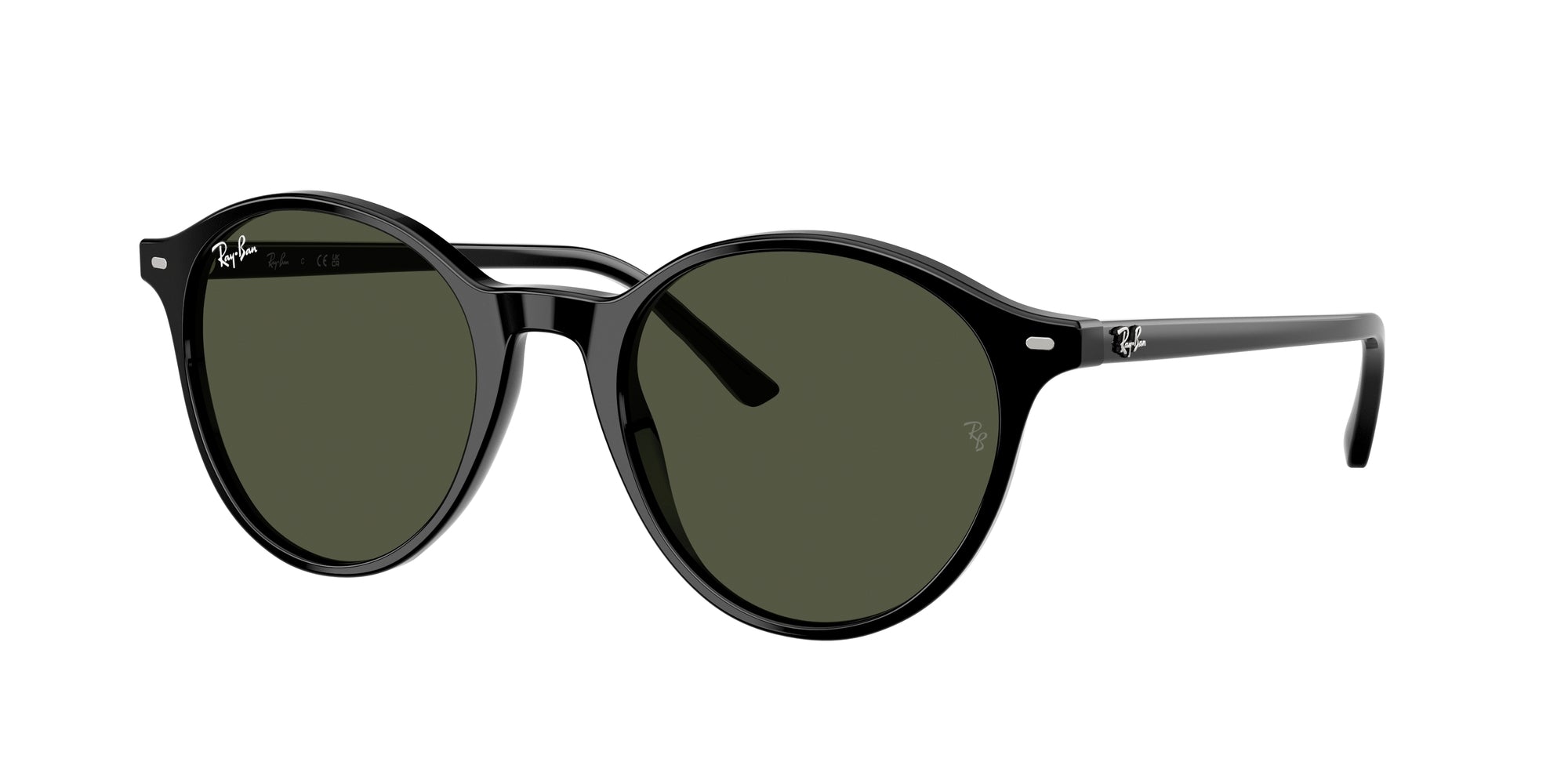 Ray - Ban Unisex Rb2230 Bernard 901/31 Occhiali Da Sole Acetato Nero Verde G15 Pantos Normale