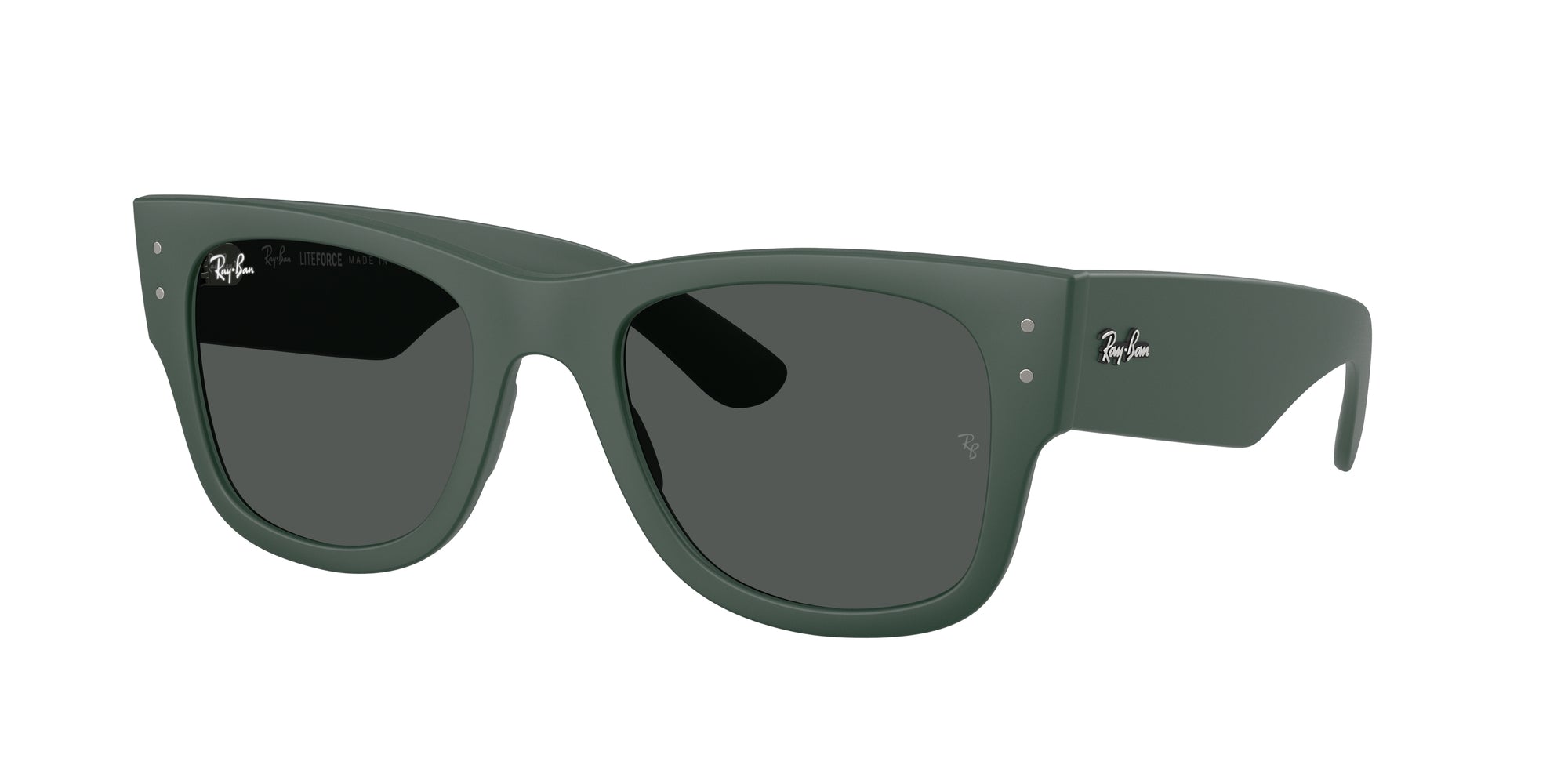 Ray - Ban Unisex Rb4840S 665787 Occhiali Da Sole Peek Verde Grigio Squadrata Normale