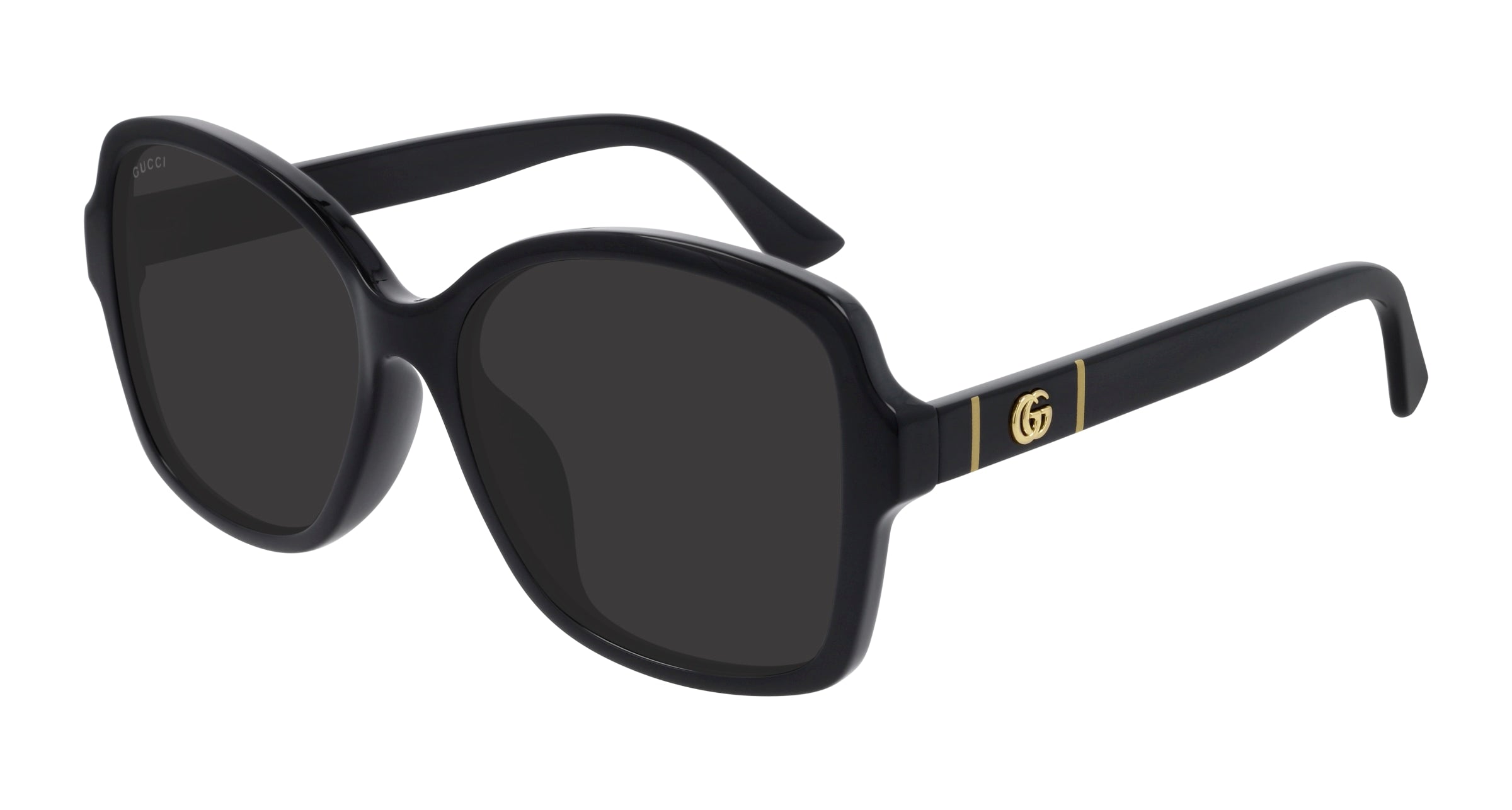Gucci Donna Gg0765Sa 002 Occhiali Da Sole Acetato Nero Grigio Squadrata Normale