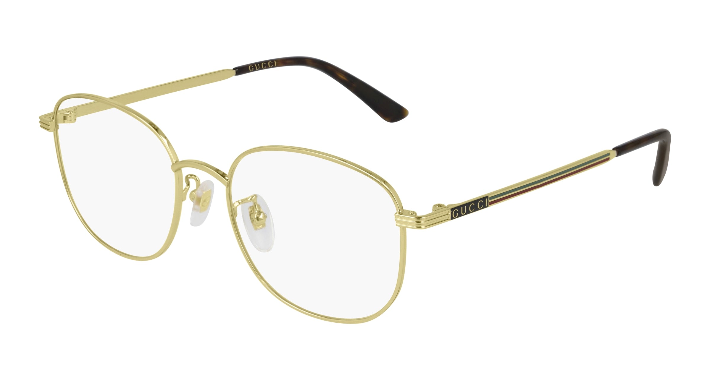 Gucci Uomo Gg0838Ok 002 Montature Da Vista Metallo Oro  Squadrata