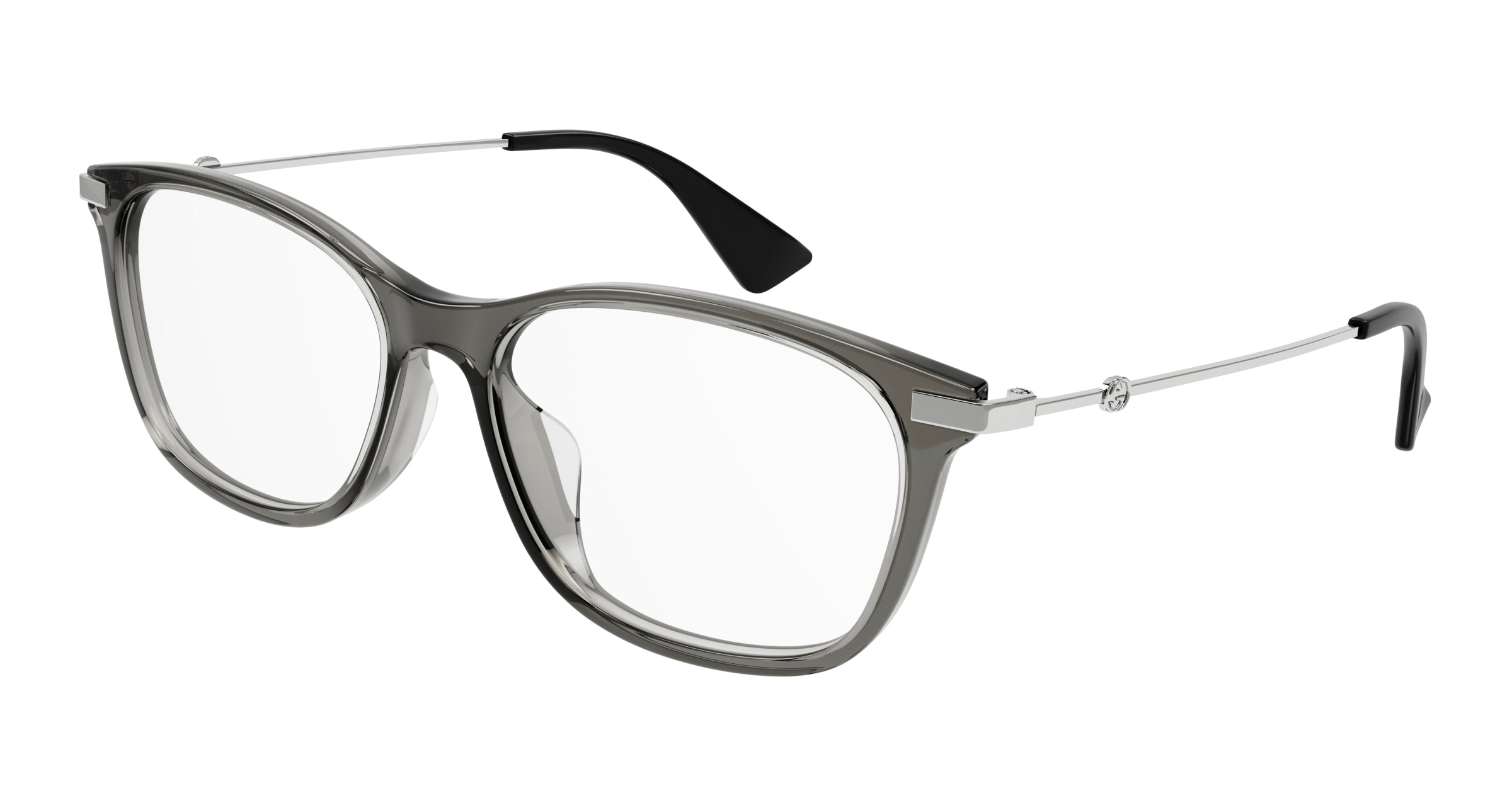 Gucci Donna Gg1061Oa 003 Montature Da Vista Plastica Grigio  Squadrata