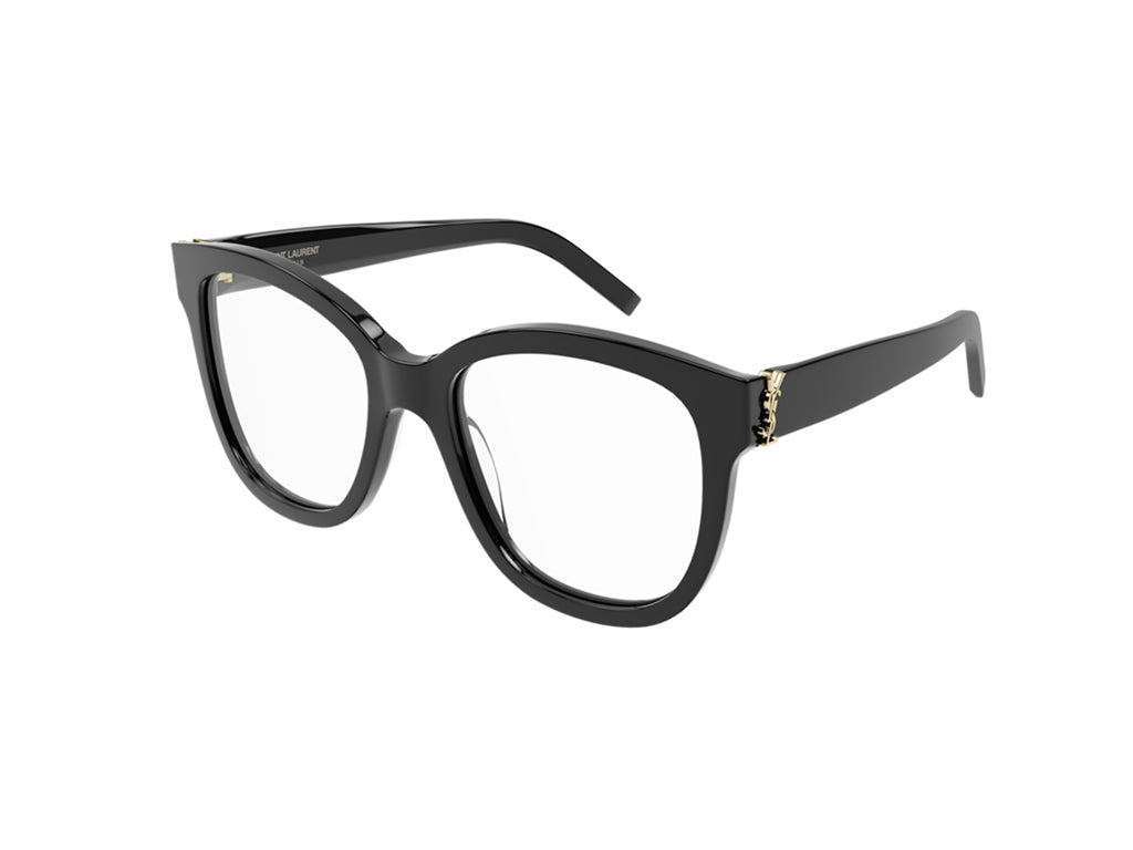 Saint Laurent Donna Sl M97 001 Montature Da Vista Acetato Nero Trasparente Squadrata