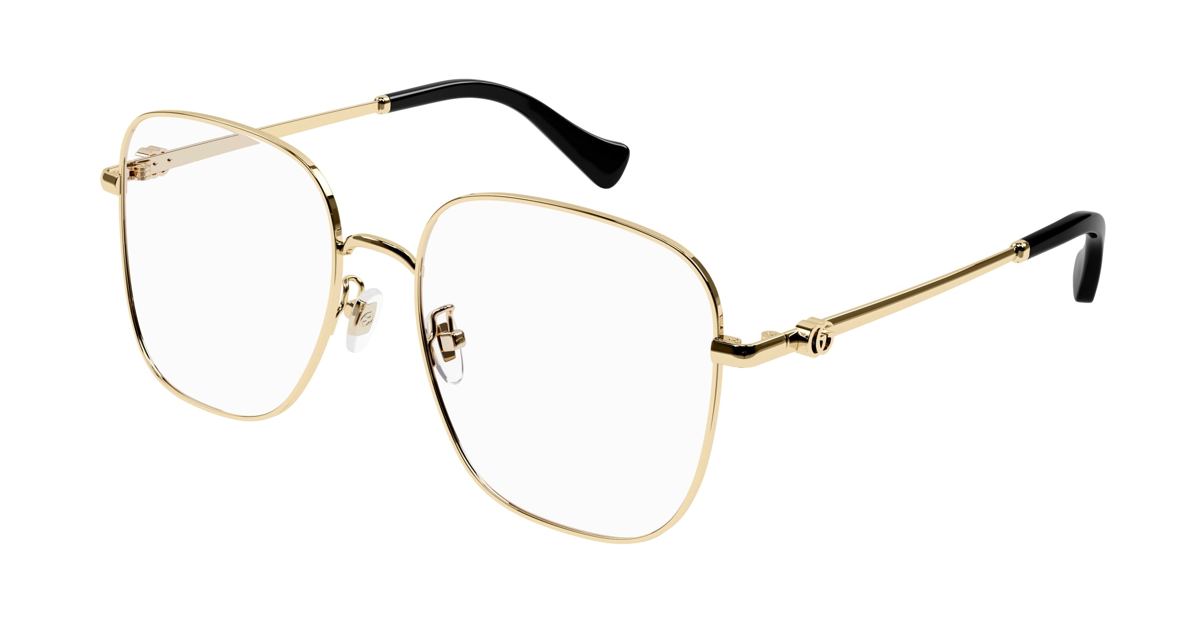 Gucci Donna Gg1144O 003 Montature Da Vista Metallo Oro  Squadrata