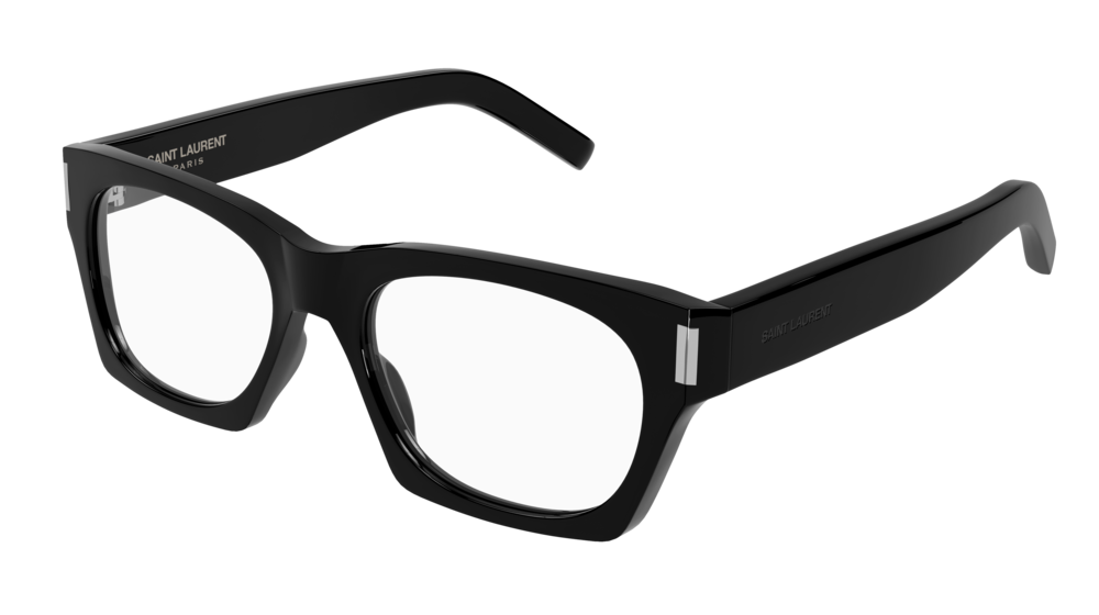 Saint Laurent Unisex Sl 402 Opt 001 Montature Da Vista Acetato Nero  Squadrata