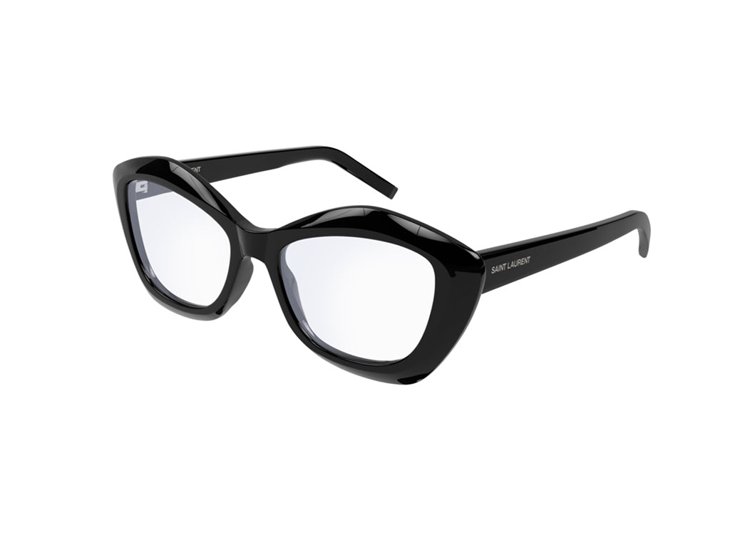 Saint Laurent Donna Sl 68 Opt 001 Montature Da Vista Acetato Nero  Geometrica